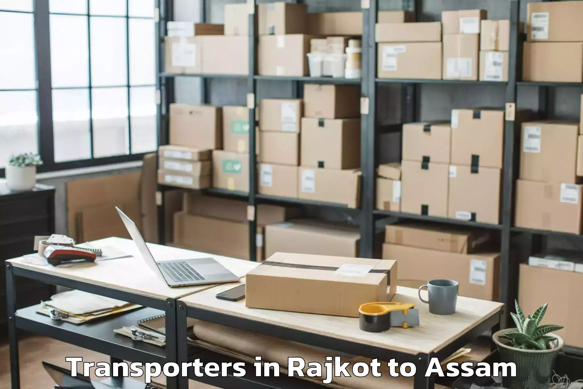 Reliable Rajkot to Gossaigaon Pt Transporters